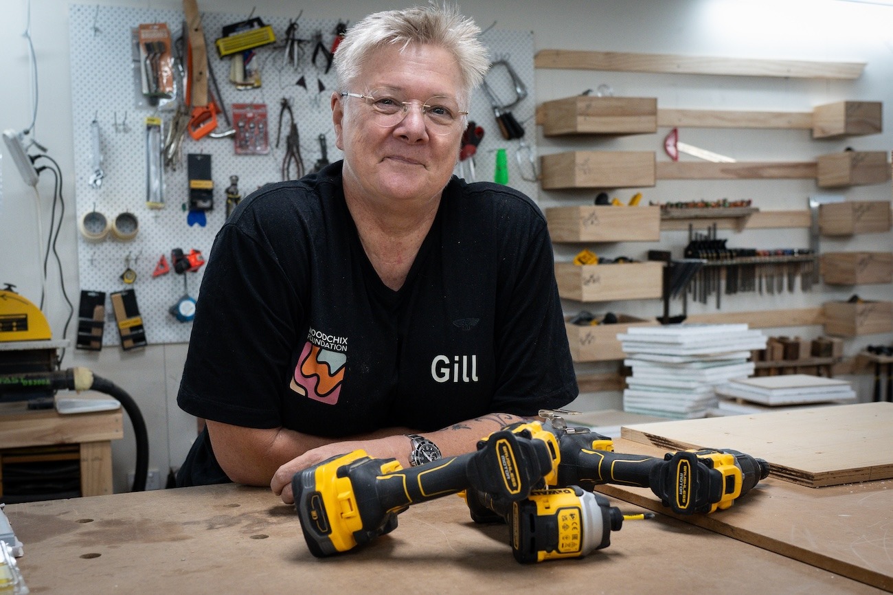 Gill Enterkin, Founder and CEO of Sydney-based charity Woodchix Foundation, is rebuilding confidence in women and teaching them skills for life.