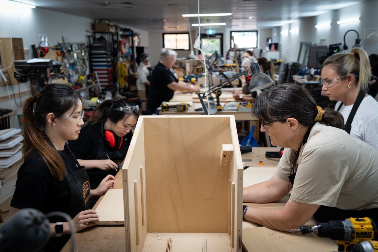 Women join Woodchix to learn woodwork, but leave with friends, confidence and a sense of belonging.